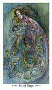 Six of Cups Tarot card in Paulina deck