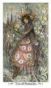 Ten of Coins Tarot card in Paulina deck
