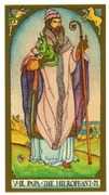 The Hierophant Tarot card in Renaissance deck