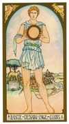Page of Coins Tarot card in Renaissance deck