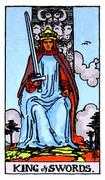 King of Swords Tarot card in Rider Waite deck