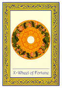 Wheel of Fortune Tarot card in Royal Thai deck