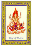 King of Wands Tarot card in Royal Thai deck