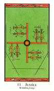 Justice Tarot card in Santa Fe deck