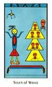 Seven of Water Tarot card in Santa Fe deck