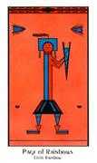 Page of Rainbows Tarot card in Santa Fe deck