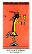 Knight of Rainbows Tarot card in Santa Fe deck