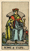 King of Cups Tarot card in Smith Waite Centennial deck