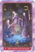Wheel of Fortune Tarot card in Spiral deck