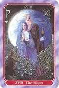 The Moon Tarot card in Spiral deck