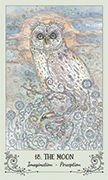 The Moon Tarot card in Spiritsong deck