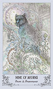 Nine of Acorns Tarot card in Spiritsong deck