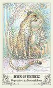 Seven of Feathers Tarot card in Spiritsong deck