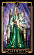 The High Priestess Tarot card in Tarot Decoratif deck