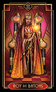 King of Wands Tarot card in Tarot Decoratif deck
