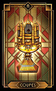 Ace of Cups Tarot card in Tarot Decoratif deck