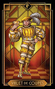Page of Cups Tarot card in Tarot Decoratif deck