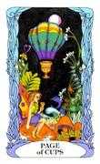 Page of Cups Tarot card in Tarot of a Moon Garden deck