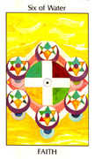 Six of Water Tarot card in Tarot of the Spirit deck