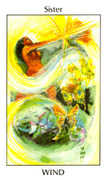 Sister of Wind Tarot card in Tarot of the Spirit deck