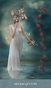 Seven of Cups Tarot card in Dreamkeepers Tarot Tarot deck