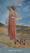 Eight of Cups Tarot card in Dreamkeepers Tarot Tarot deck