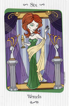 Six of Wands Tarot card in Vanessa Tarot deck
