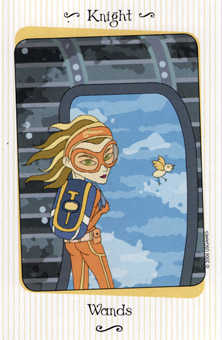Knight of Wands Tarot card in Vanessa Tarot deck