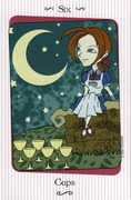 Six of Cups Tarot card in Vanessa deck