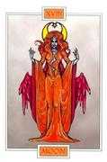 The Moon Tarot card in Winged Spirit Tarot deck
