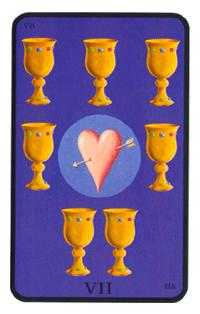 Seven of Cups Tarot card in Tarot of the Witches Tarot deck