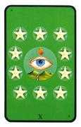 Ten of Coins Tarot card in Tarot of the Witches deck